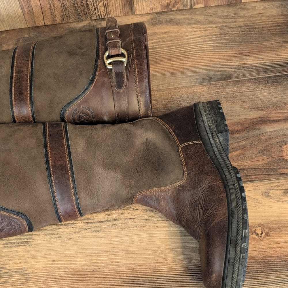 Mountain Horse Devonshire Tall Brown Leather Riding Equestrian Boots 9.5 - Picture 10 of 14